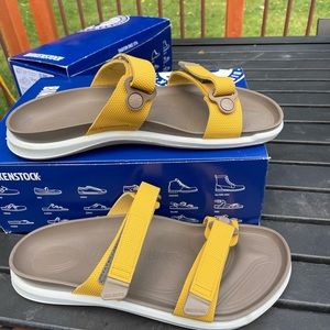 Nwb Birkenstock Sahara ochre yellow Arizona hiking waterproof sandals 42 9 11 R